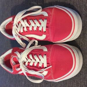 Vans old skool red size 8 women's 6.5 mens
